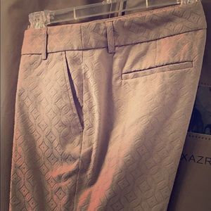 Cynthia Roweley tan patterned dress pants Sz. 6